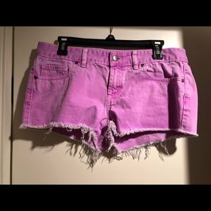 Bright Purple Jean Shorts